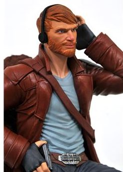 Close-Up of Gamestop Exclusive Star-Lord Marvel Gallery Statue