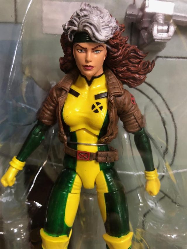 Close-Up of Marvel Select Rogue Figure Packaged