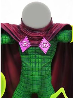 Close-Up of Mysterio Gallery PVC Statue