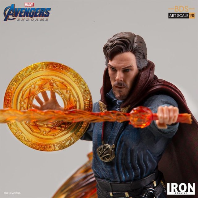 Endgame Doctor Strange Statue with Flaming Sword Iron Studios