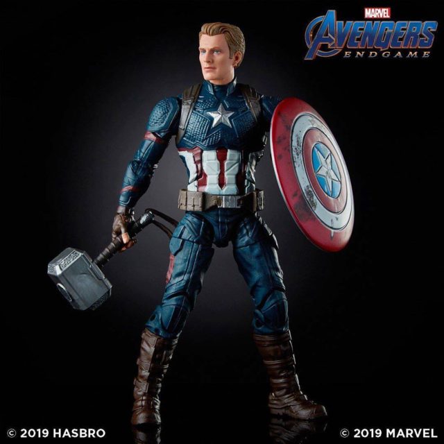 Hasbro Marvel Legends Worthy Captain America Exclusive Figure Unmasked Chris Evans Head