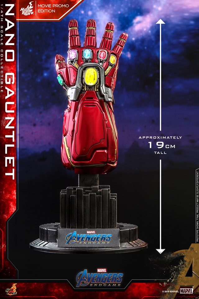Hot Toys Endgame Iron Man Gauntet Replica 1 4th Scale