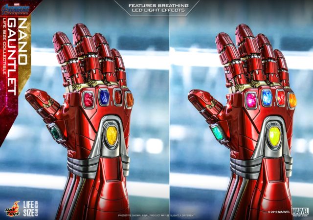 Hot Toys Light-Up Nano Gauntlet with LED Infinity Stones