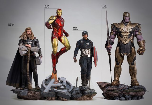 Iron Studios Avengers Endgame Legacy Replicas Statues Thor Iron Man Captain America Thanos