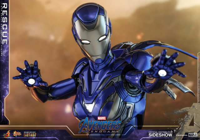 Light-Up LED Features on Hot Toys Rescue Pepper Potts Mark 49 Iron Man