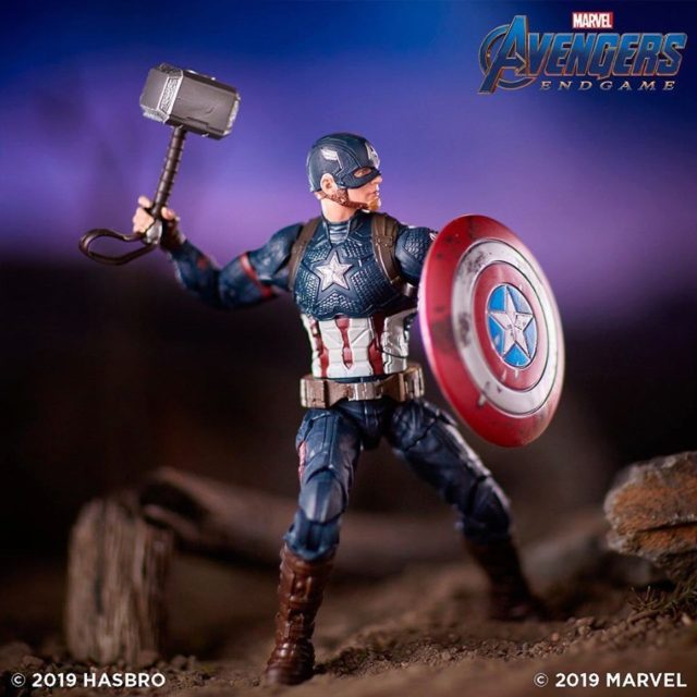 Marvel Legends Endgame Worthy Captain America with Mjolnir 6 Inch Figure