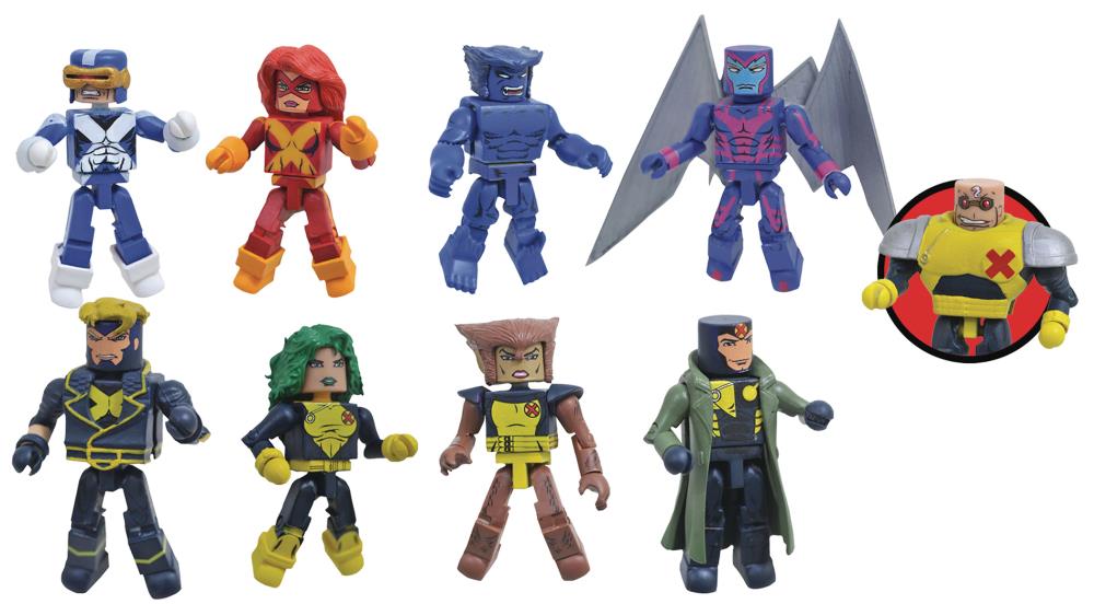 Stark Guy Build-A-Figure Marvel Minimates Serie 78 X-Factor Komplett Set Mit 