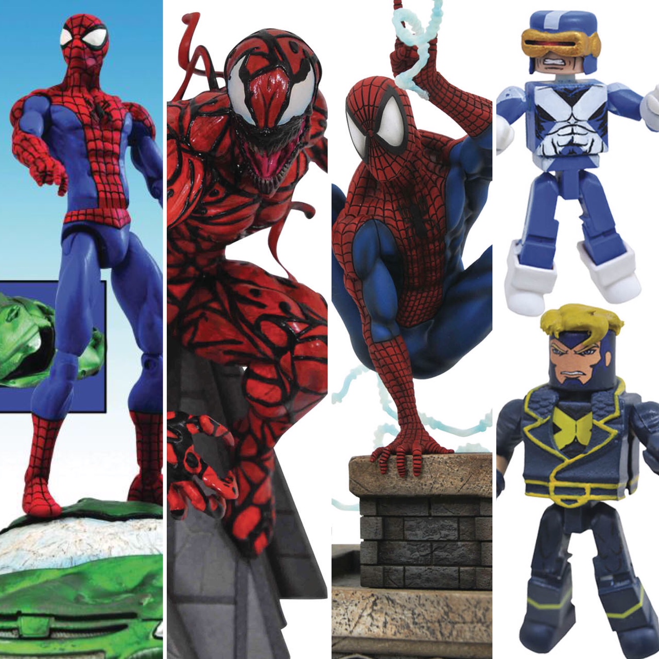 Spiderman (webbing) Statue Diamond Select Gallery