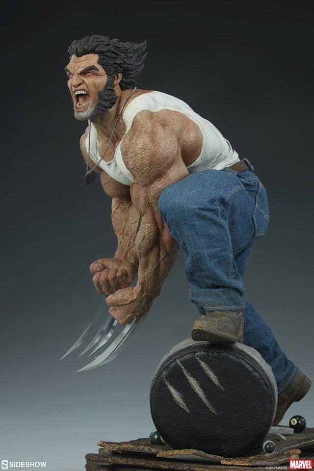 Sideshow Collectibles Logan Statue on Bar Stool