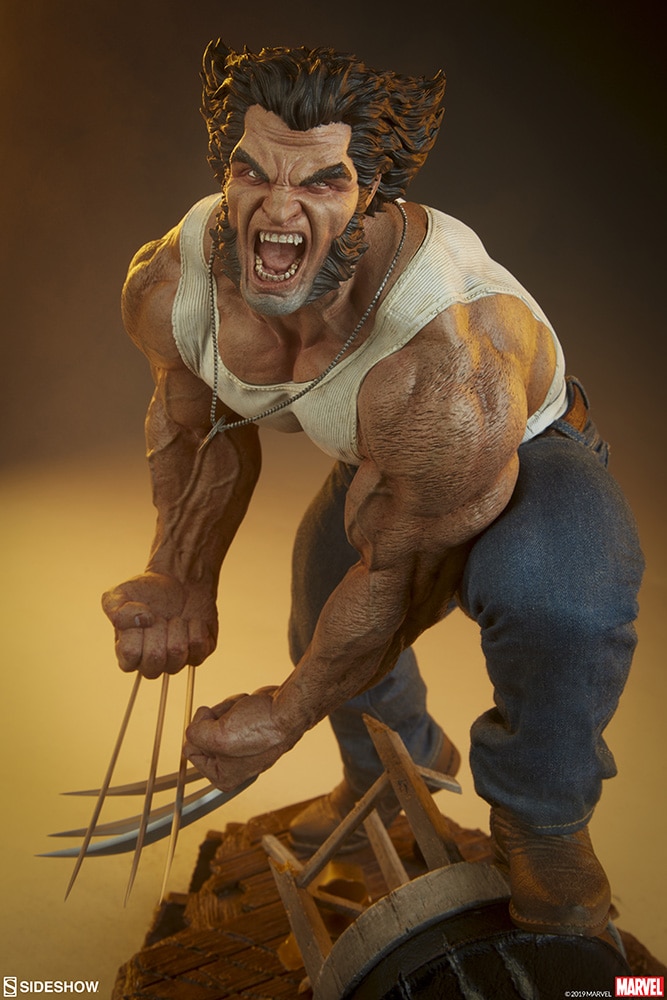 Marvel Side-show Wolverine Premium Format Exclusive X-Men ActionFigure 9" Toys 