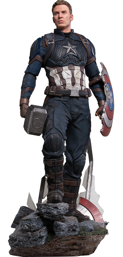 Unmasked Captain America Iron Studios Avengers Endgame Statue