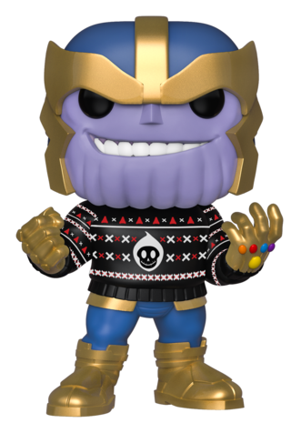 Funko POP Ugly Sweater Thanos Vinyl Figure Holiday 2019