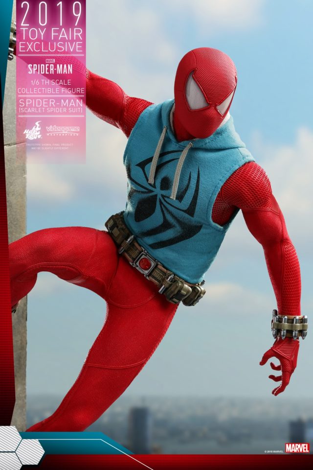 Hot Toys Sixth Scale Scarlet Spider 12 Inch Figure