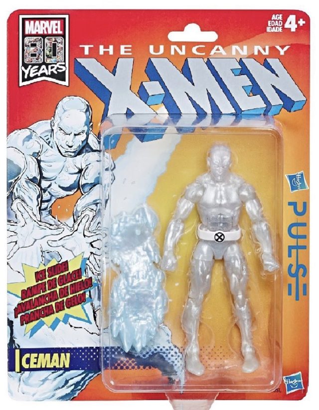 Marvel Legends Vintage Iceman Figure Packaged