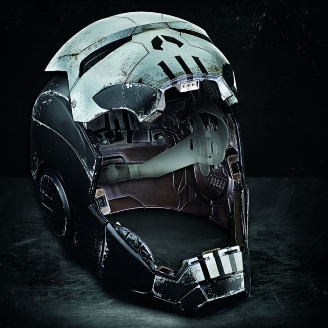 Open Faceplate Marvel Legends War Machine Punisher Helmet Replica