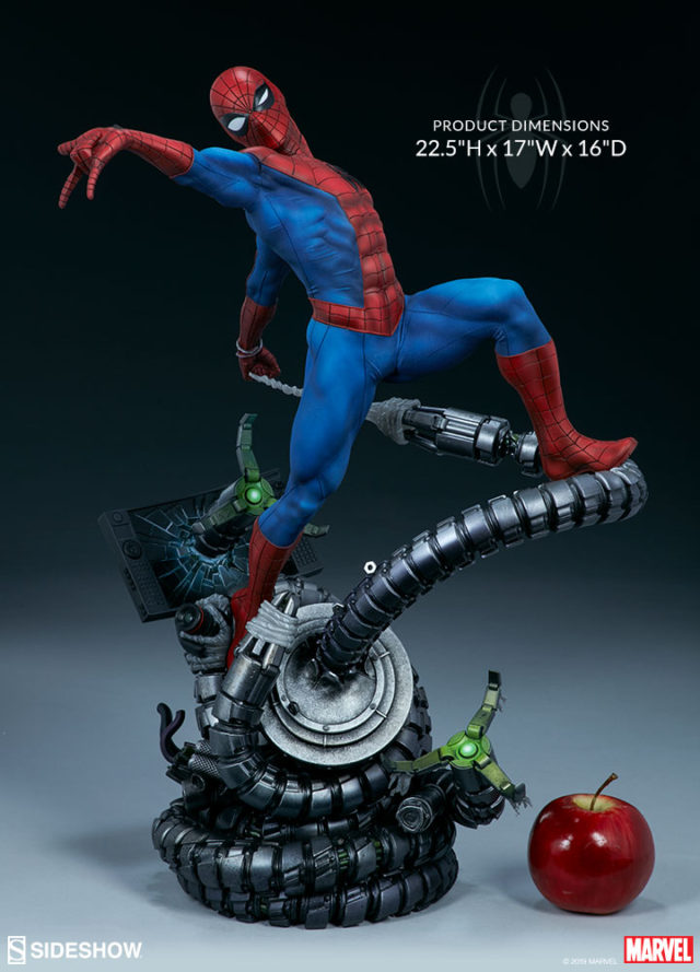 Size Scale of Spider-Man Sideshow Premium Format Statue 2019