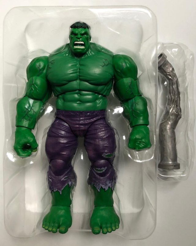 2019 Marvel Legends 80th Anniversary Hulk Figure and Pipe Comic Con Version