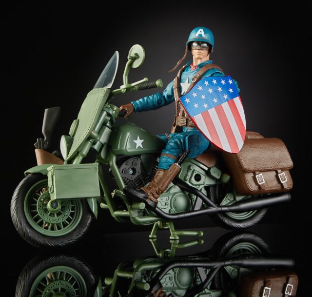 2019 Marvel Legends Riders Ultimate Captain America Figure on Motorcycle