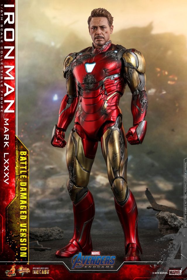 Avengers Endgame Hot Toys Iron Man Battle Damaged Figure