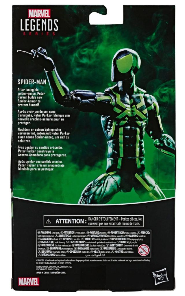 Big Time Spider-Man Marvel Legends Box Back