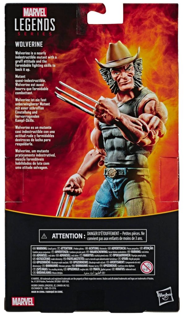 Box Back Cowboy Wolverine Marvel Legends