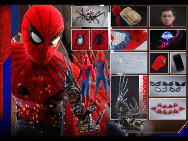 Deluxe Spider-Man Quarter Scale Figure and Accessories Hot Toys