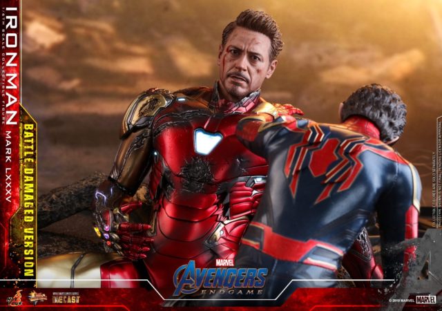Hot Toys Dead Tony Stark and Spider-Man Figures