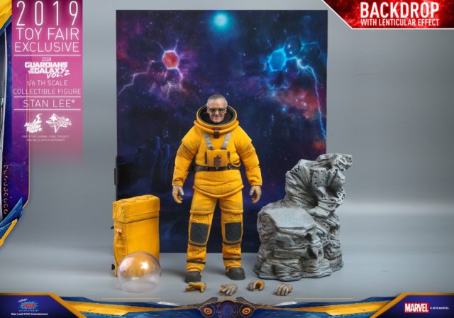 Hot Toys Guardians of the Galaxy 2 Stan Lee Figure Lenticular Backdrop