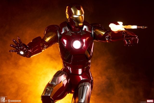 Mark VII Iron Man Sideshow Collectibles 21 Inch Statue