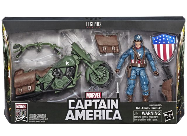 Marvel Legends Captain America Motorcycle Packaged