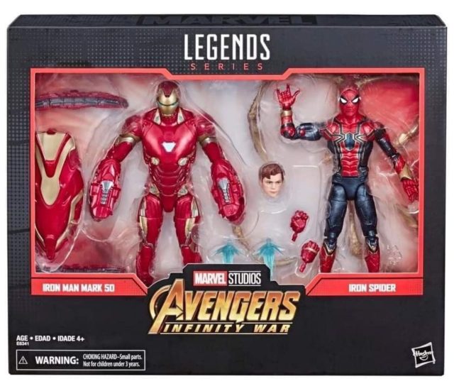 Marvel Legends Infinity War Iron Man Iron Spider Set Packaged