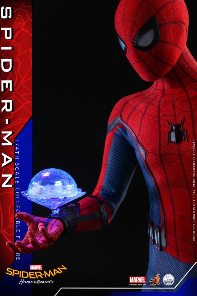 Quarter Scale Spider-Man Hot Toys Figure with Hologram