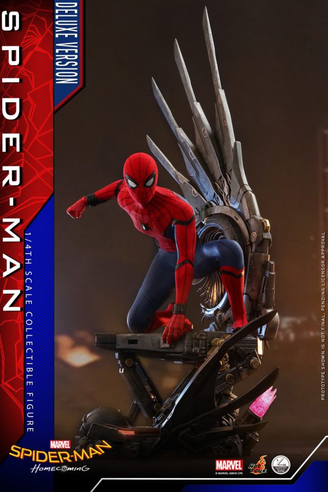 Spider-Man Homecoming Hot Toys Quarter Scale Figure on Deluxe Base