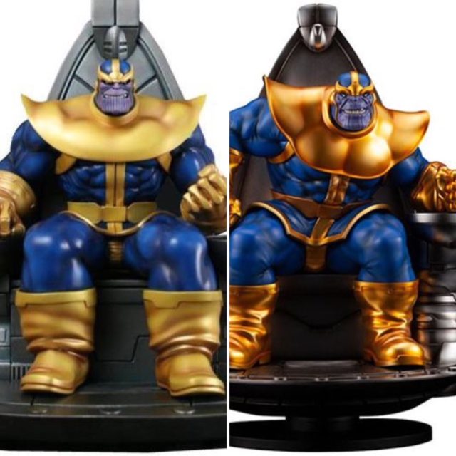 Bowen Thanos on Throne Statue Comparison with Kotobukiya Fine Arts Statue