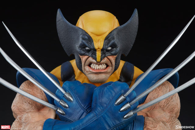  Front View of Mini Bust Wolverine Sideshow Collectibles 2019