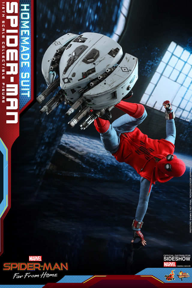 Homemade Suit Spider-Man Hot Toys Reisue Figure vs Drone