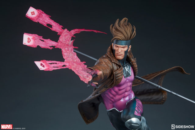 Sideshow Gambit Statue Throwing Cards X-Men Series