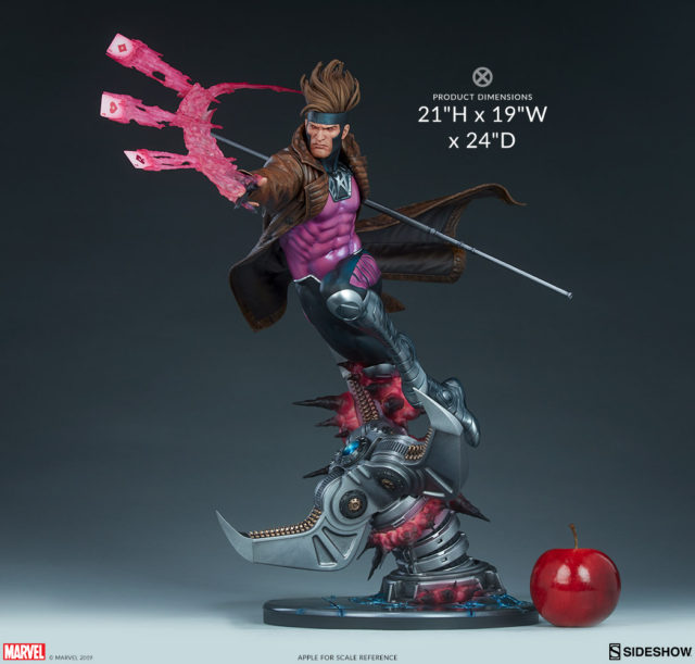 Sideshow Premium Format Gambit Statue Size Scale Dimensions