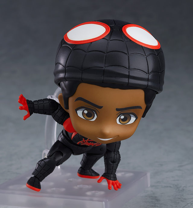 Spiderman Into the Spider-Verse Nendoroid Miles Morales Unmasked Figure