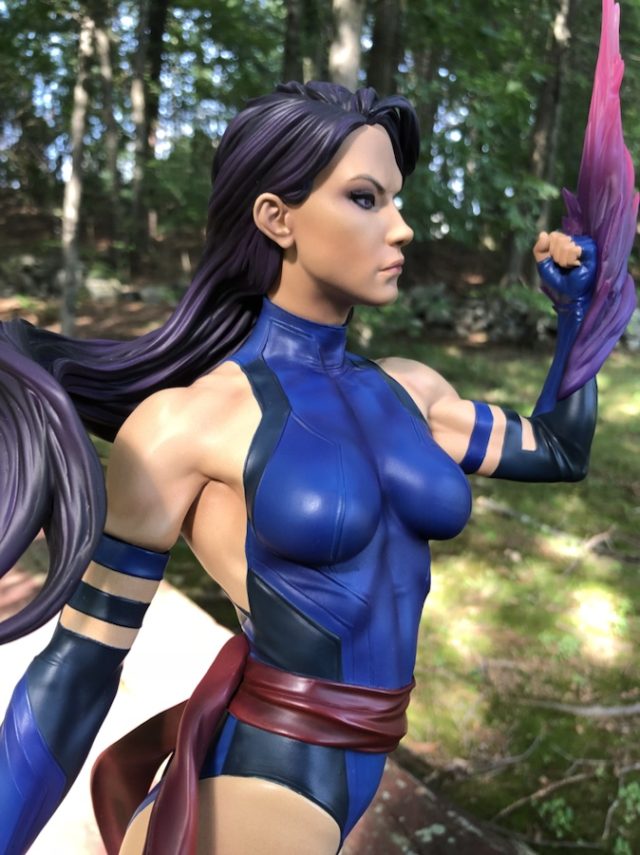 Side View of Psylocke Premium Format Statue Exclusive
