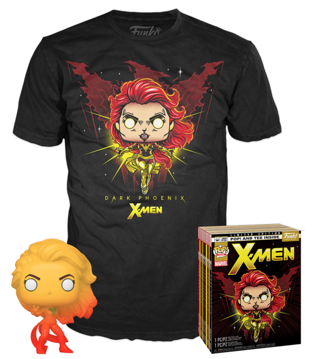 NYCC 2019 Dark Phoenix Funko POP Tees Combo Pack Exclusive