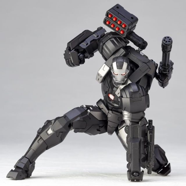 War Machine Kaiyodo Revoltech Figure Crouching and Punching Ground