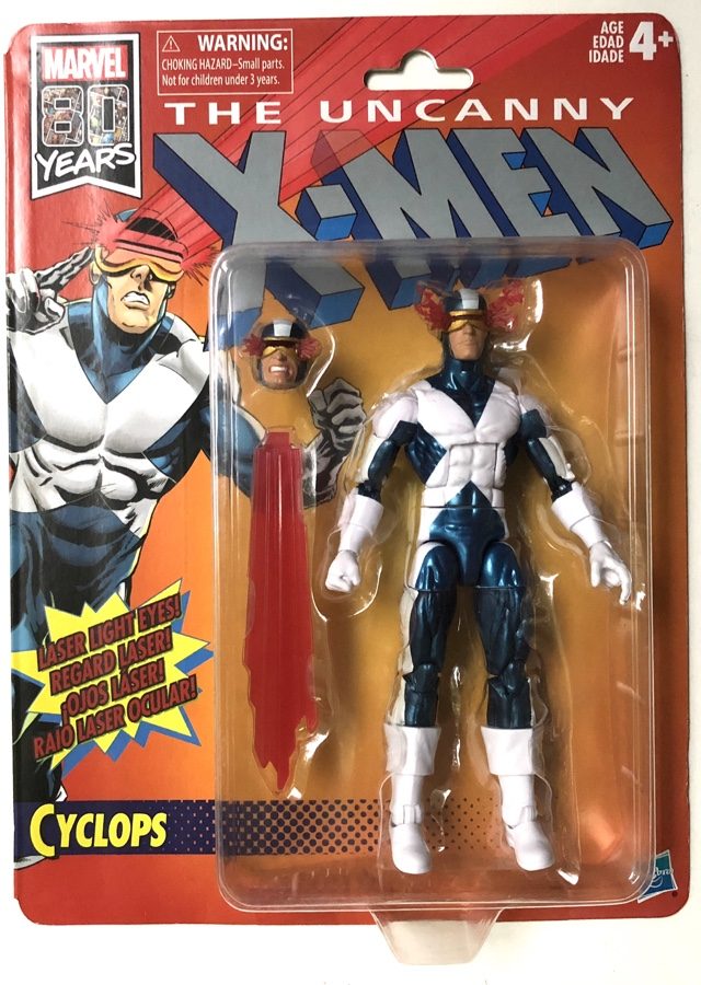 ToyBiz Cyclops 1991 Laser Light Eyes Action Figure Uncanny X-men Marvel 2 for sale online 