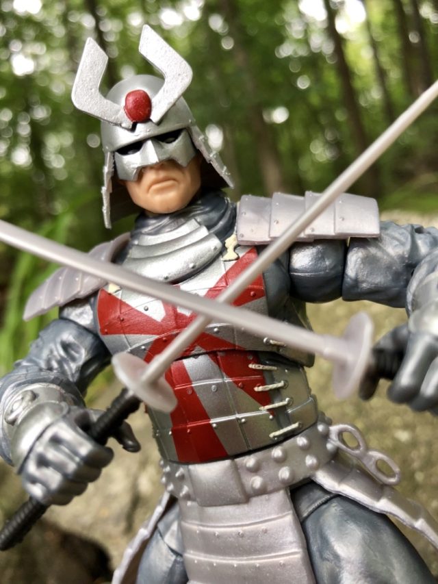Close-Up of Marvel Legends Silver Samurai Action Figure