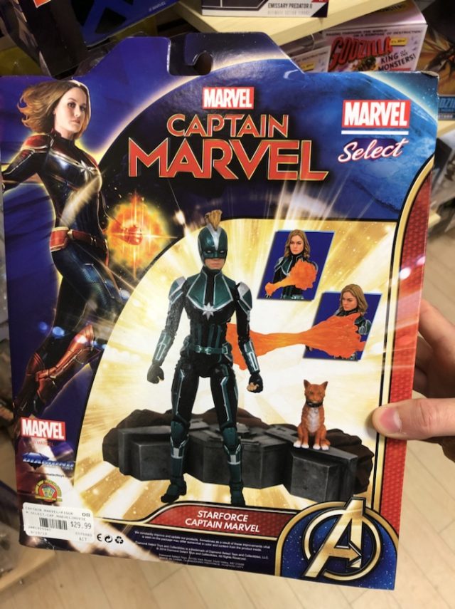 Box Back Marvel Select Captain Marvel Starforce Figure