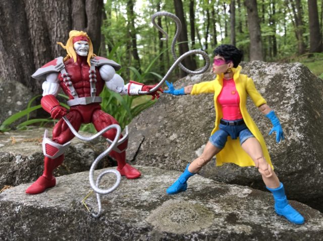 X-Men Legends Jubilee Figure vs Omega Red