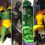 NYCC: Diamond Select Vision Black Panther Hellcat & Hulk Statues!