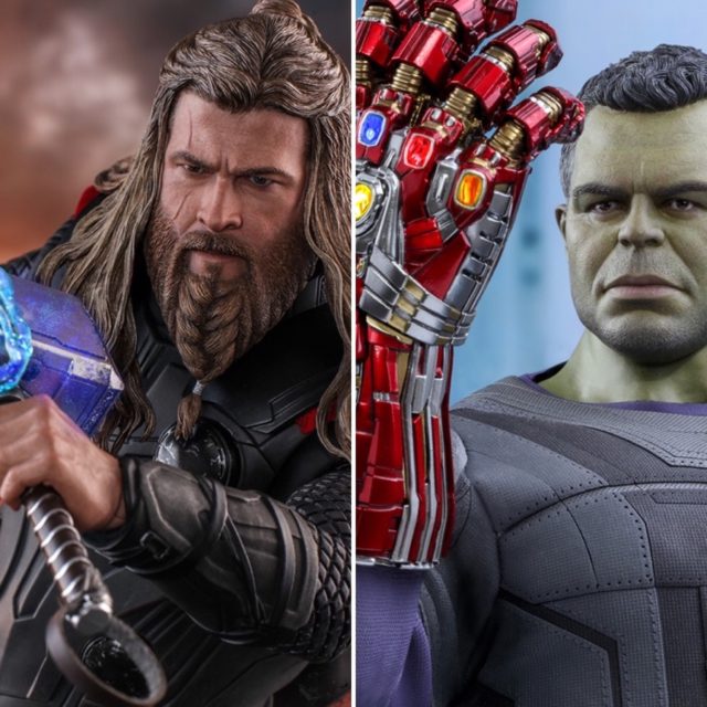 Hot Toys Endgame Thor and Hulk Figures
