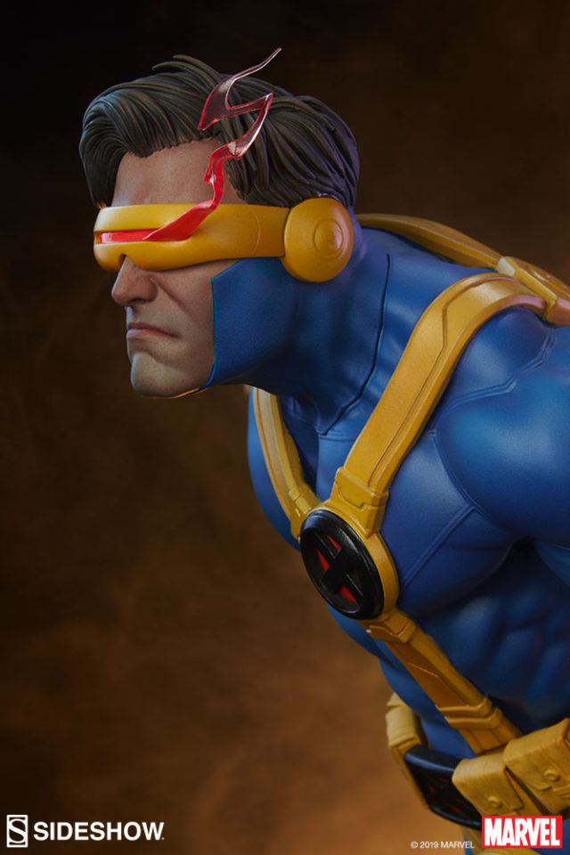 Back View of Cyclops Sideshow Collectibles X-Men Statue