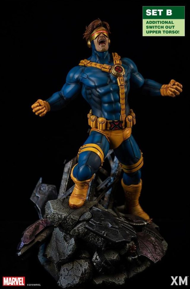 Cyclops XM Studio Statue Screaming at Sky